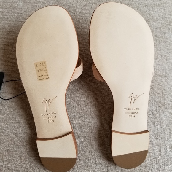 NIB Giuseppe Zanotti Nude Suede Cruel Sandals - Picture 6 of 8